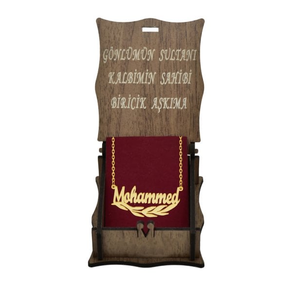 Gümüş Zeytin Yapraklı İsimli Kolye