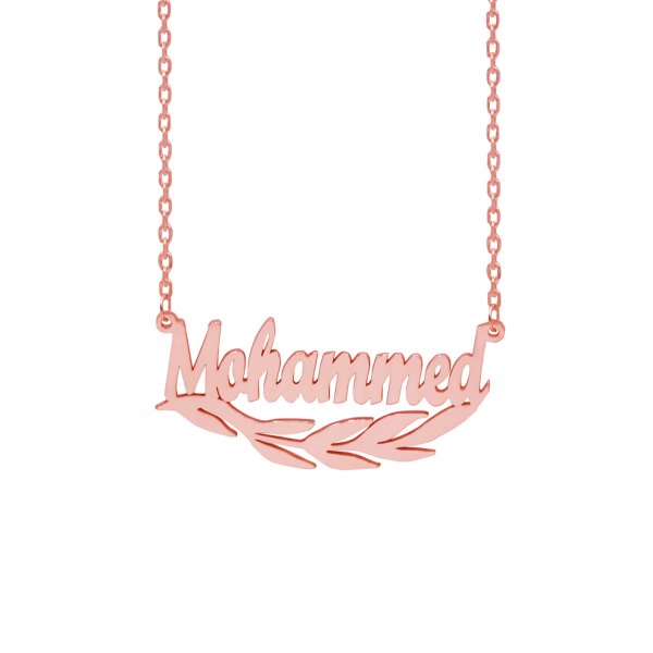 Gümüş Zeytin Yapraklı İsimli Kolye