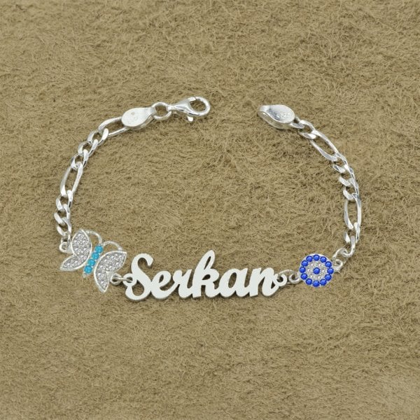 Gümüş İsimli Erkek Çocuk Bileklik