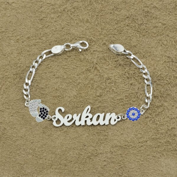 Gümüş İsimli Bebek Bileklik