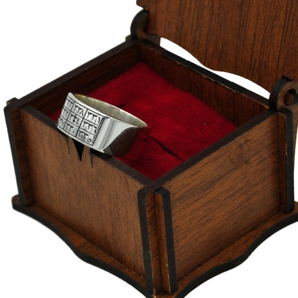 Gümüş Arapça Rakam Özel Tasarım İsimli Yüzük