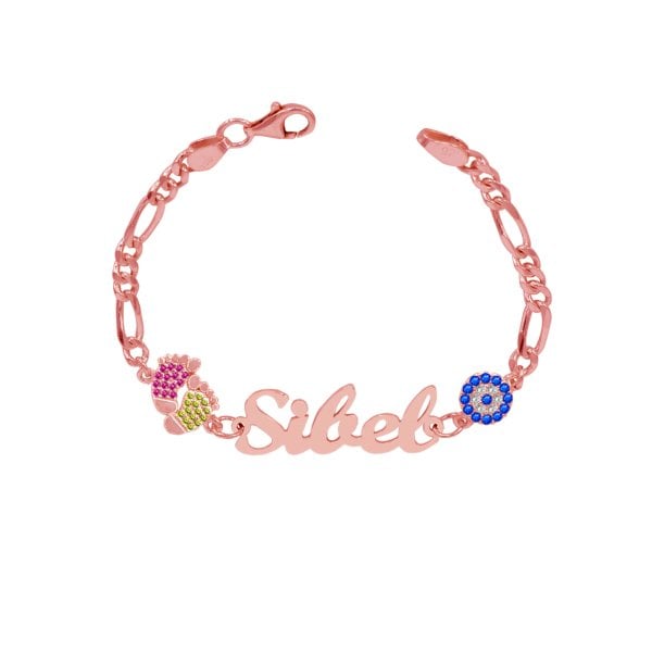 Gümüş Nazarlık İsimli Çocuk Bileklik