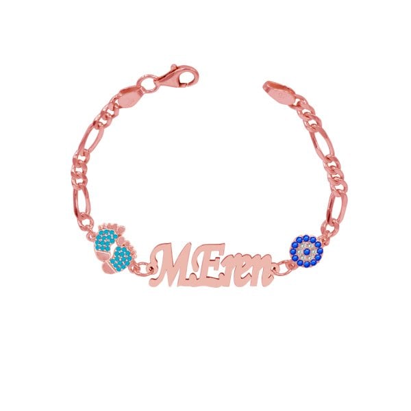 Gümüş İsimli Erkek Çocuk Bileklik