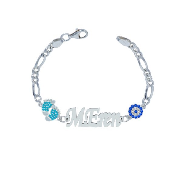 Gümüş İsimli Erkek Çocuk Bileklik