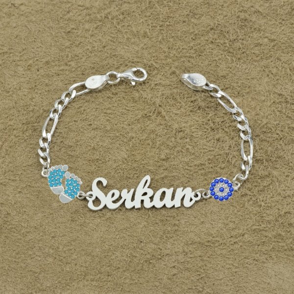 Gümüş İsimli Erkek Çocuk Bileklik