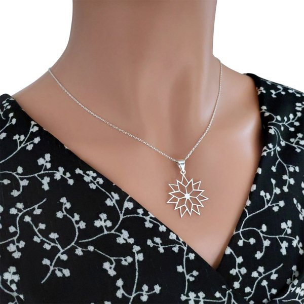 Gümüş Yıldız Kolye Modeli