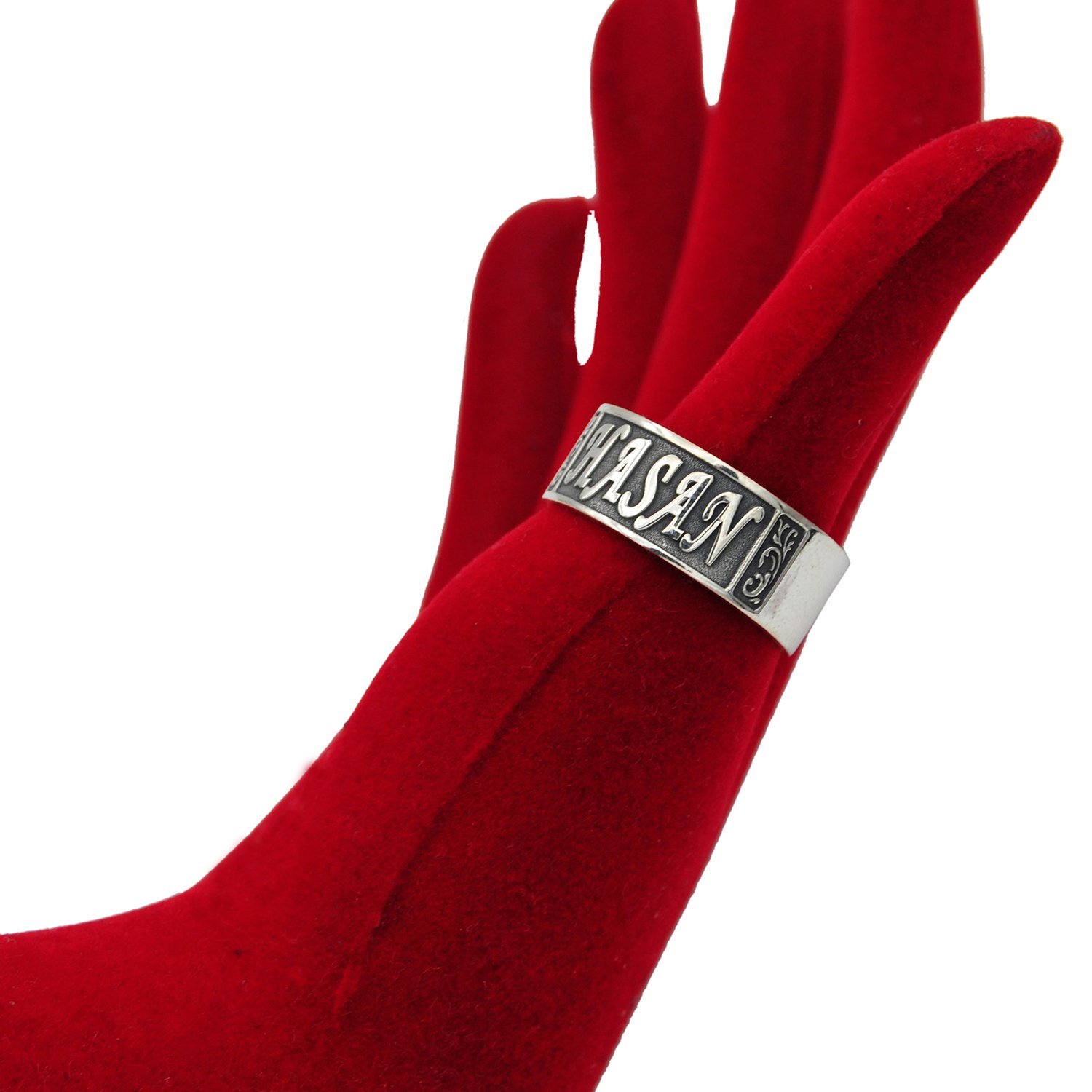 Gümüş Kişiye Özel Tasarım İsimli Yüzük