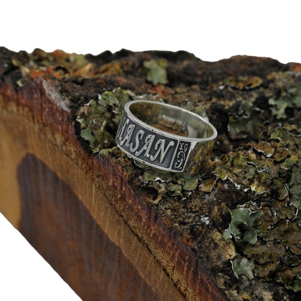 Gümüş Kişiye Özel Tasarım İsimli Yüzük