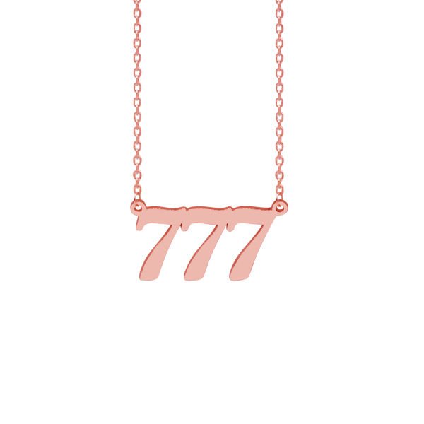 Gümüş Sayı Rakam Yazılı Kolye