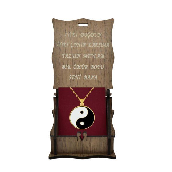 Gümüş Denge İşareti Sembolü Kolye