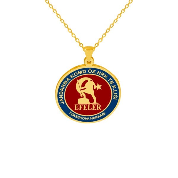 Gümüş Jandarma Komando Efeler Kolye