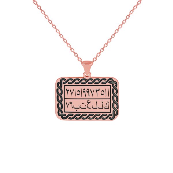 Gümüş Arapça Rakamlı Kolye