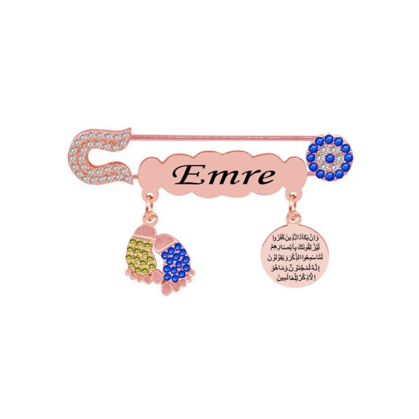 Gümüş Nazar Duası İsimli Çocuk İğnesi