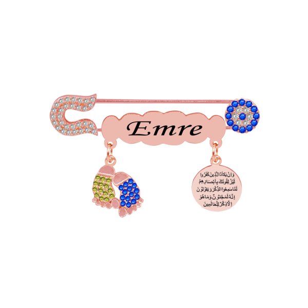 Gümüş Nazar Duası İsimli Çocuk İğnesi