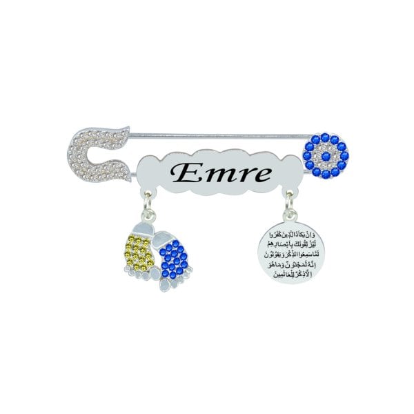 Gümüş Nazar Duası İsimli Çocuk İğnesi