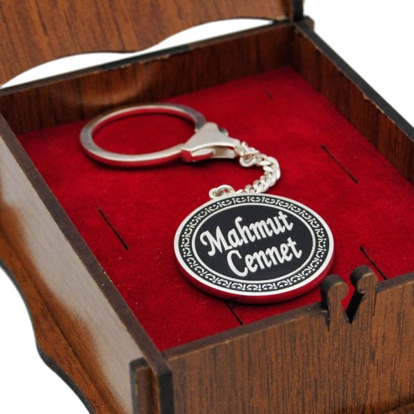 Gümüş Volkswagen Arma Tasarımlı İsimli Anahtarlık