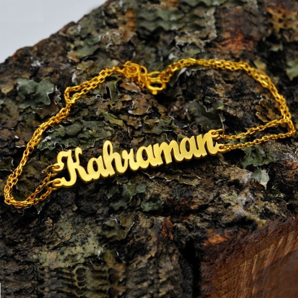 Gümüş Bayan Sade İsimli Bileklik