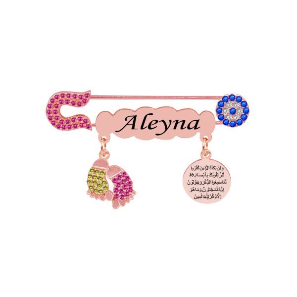 Gümüş İsimli Kız Bebek İğnesi