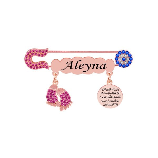 Gümüş İsimli Bebek İğnesi