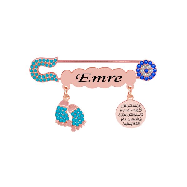 Gümüş İsimli Bebek İğnesi