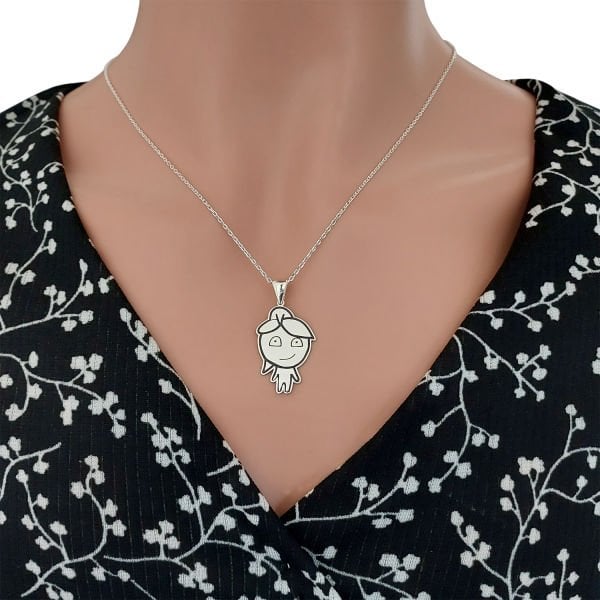 Gümüş Ateş ve Su Çift Kolye