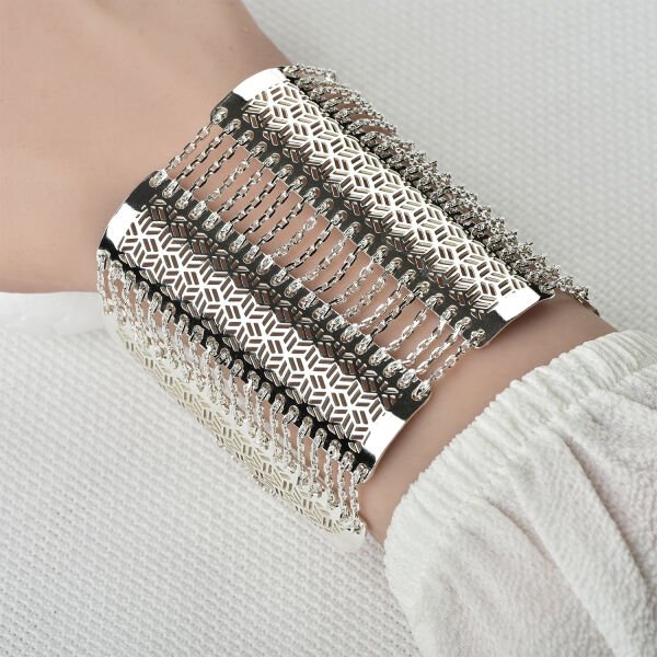 Gümüş Urfa Akıtma Bileklik