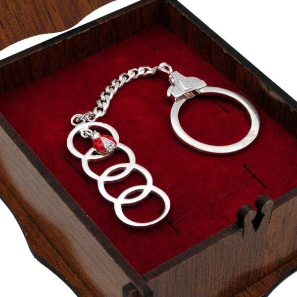 Gümüş Audi Armalı Anahtarlık