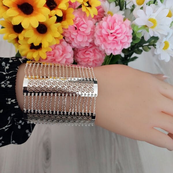 Gümüş Urfa Akıtma Bileklik