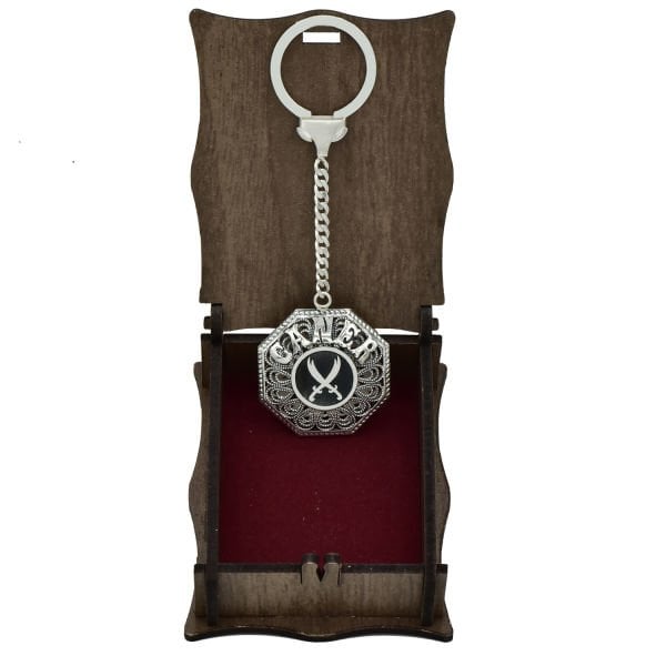 Gümüş Zülfikar Kılıç İsimli Anahtarlık