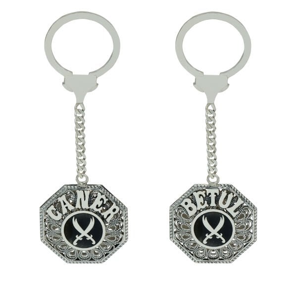 Gümüş Zülfikar Kılıç İsimli Anahtarlık