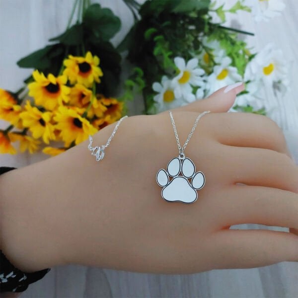 Gümüş Özel Tasarım Pati Kolye