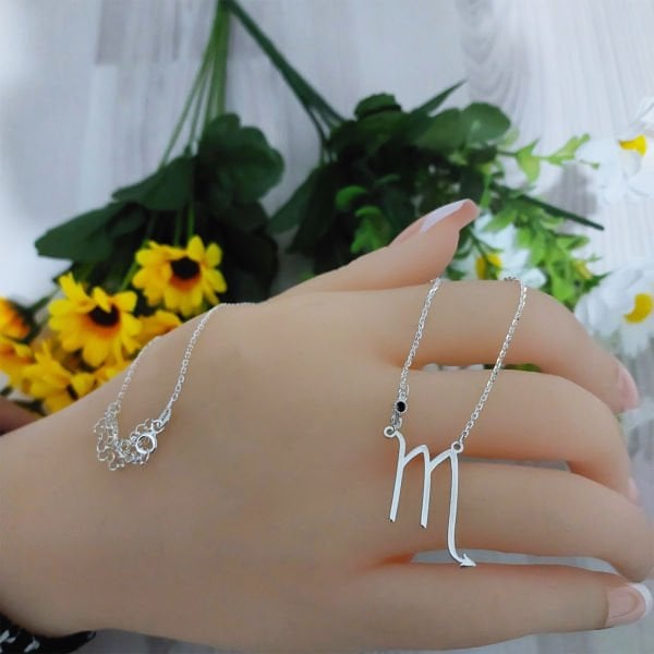 Gümüş Akrep Burcu Kolye