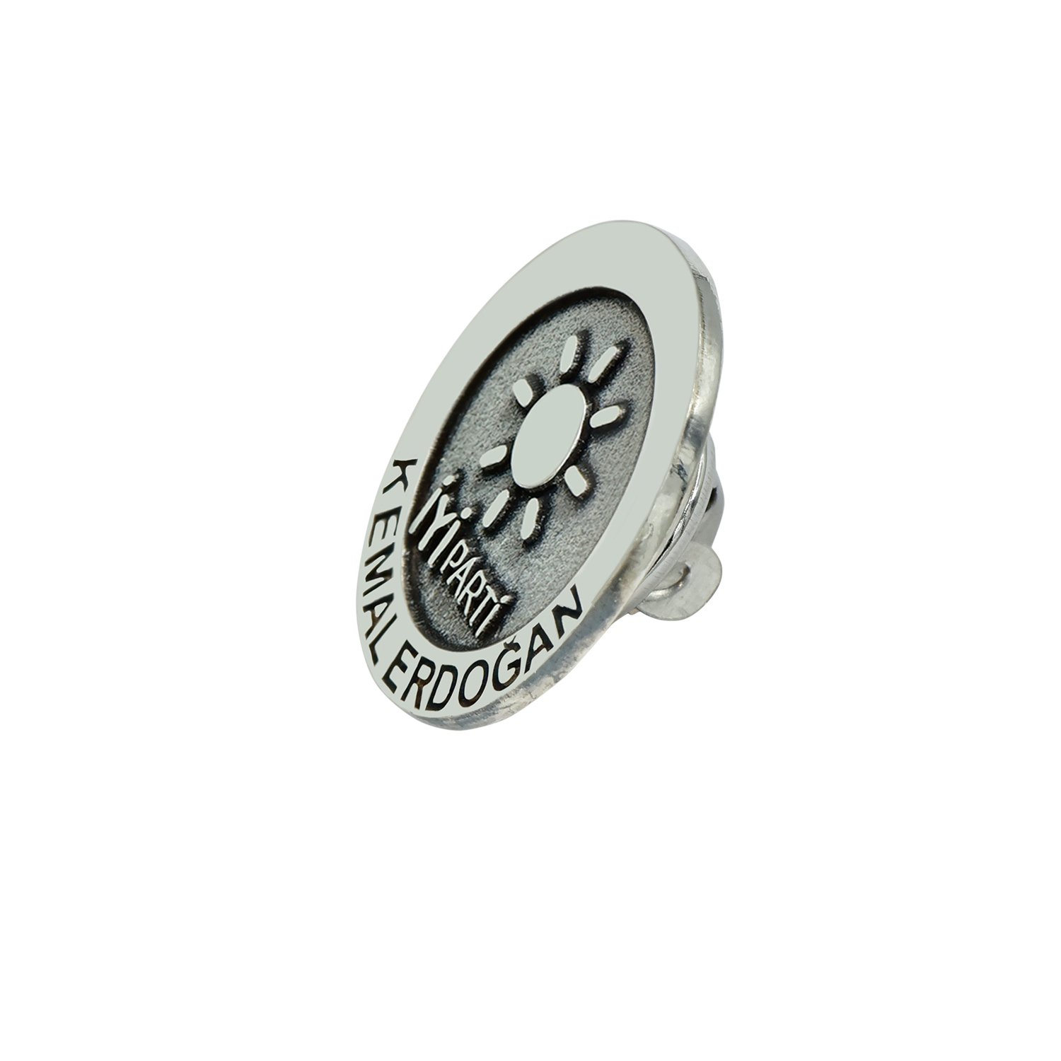 Gümüş Kişiye Özel İsimli İyi Parti Rozet