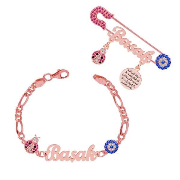 Gümüş İsimli Kız Çocuk Künyesi İğnesi