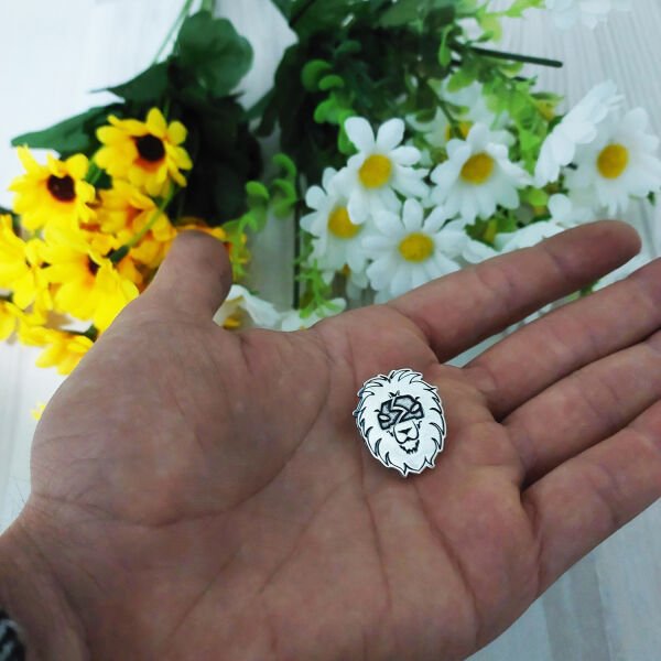 Gümüş Özel Tasarım Firma Logolu Rozet