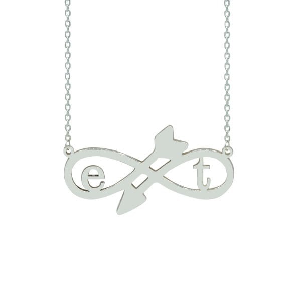 Gümüş Harfli Sonsuzluk Kolye