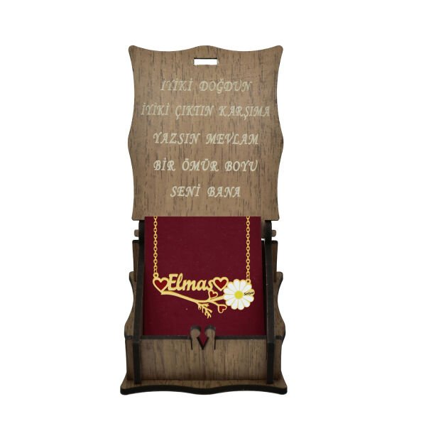 Gümüş Papatya İsimli Kolye