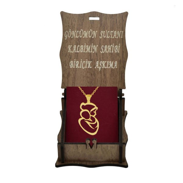 Gümüş Anne Bebek Kolye