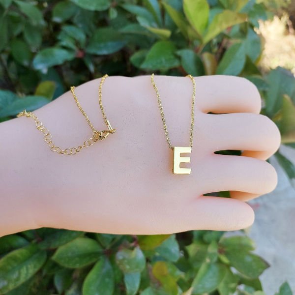 Gümüş Kişiye Özel Küçük Harfli Kolye