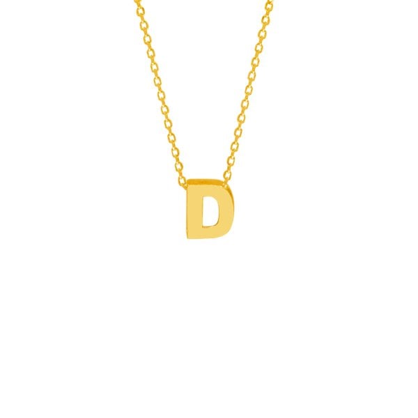 Gümüş Kişiye Özel Küçük Harfli Kolye