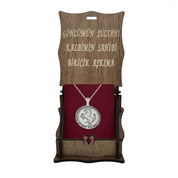 Gümüş At Başı Tasarımlı Kolye