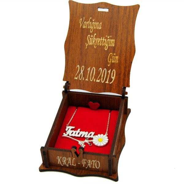 Gümüş Papatya İsimli Kolye