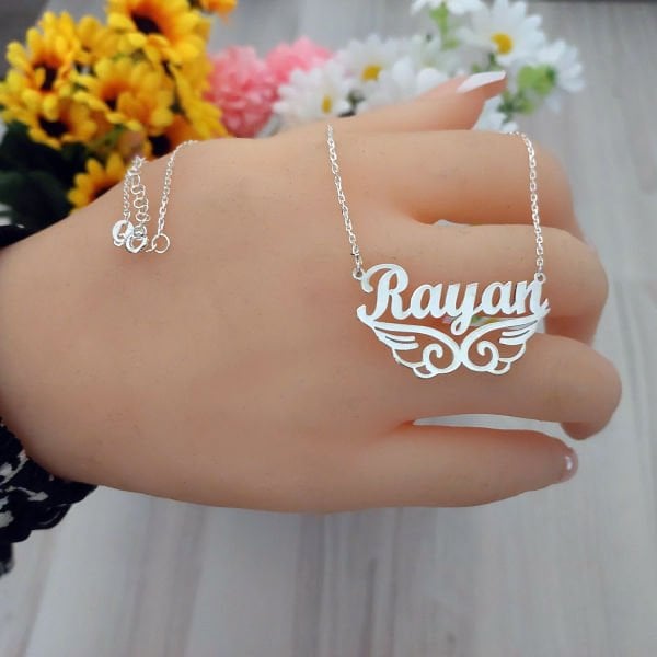 Gümüş Melek Kanadı İsimli Kolye