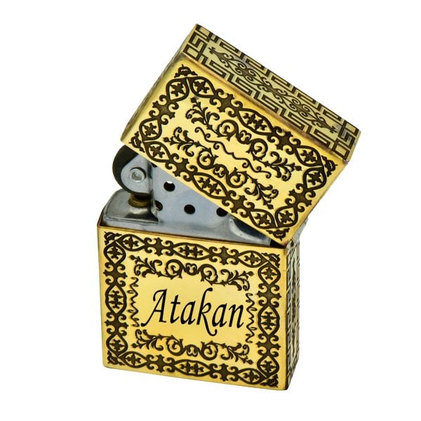 14 Ayar Altın Özel İşlemeli İsimli Çakmak