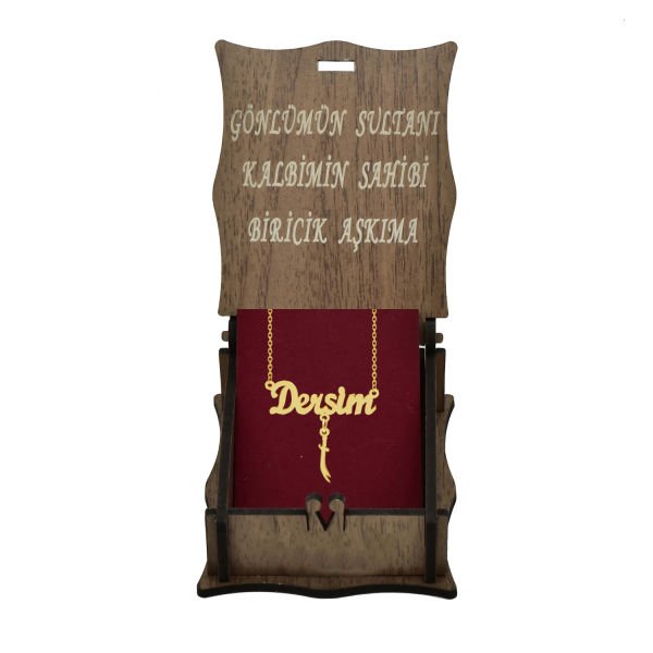 Gümüş Kılıçlı Dersim Yazılı İsimli Kolye