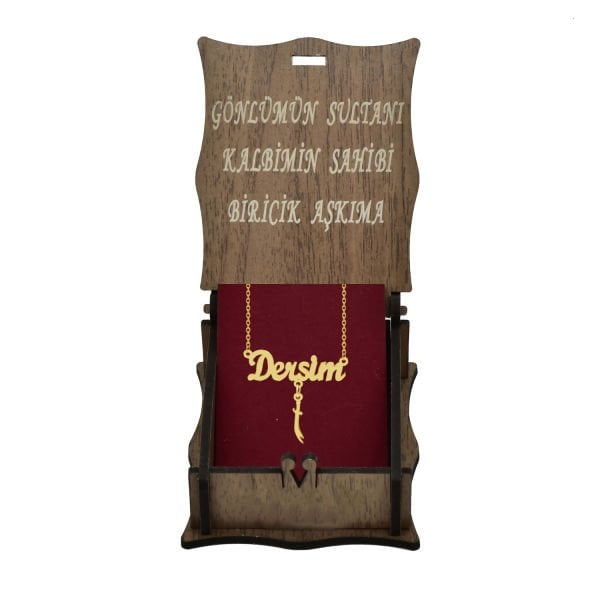 Gümüş Kılıçlı Dersim Yazılı İsimli Kolye