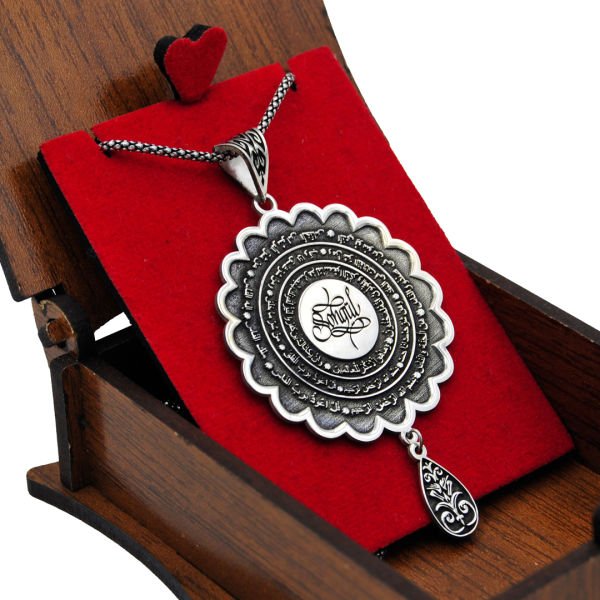 Gümüş Felak Nas Suresi Nazar Dualı Kolye