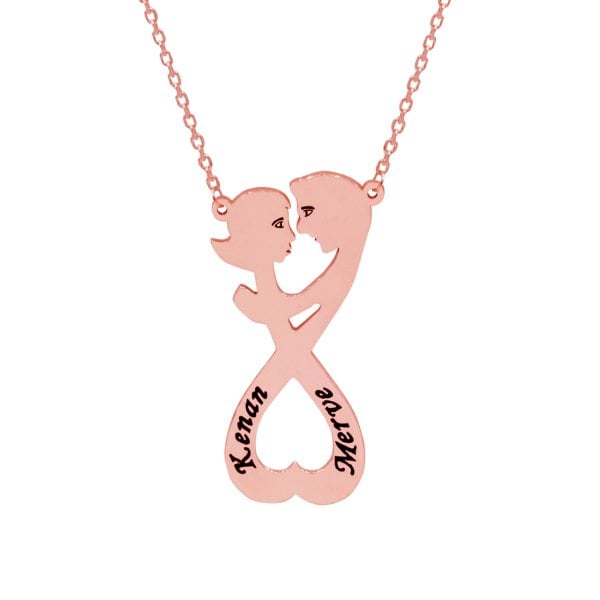 Gümüş Sonsuzluk Aşk Sarmaşığı İsimli Kolye