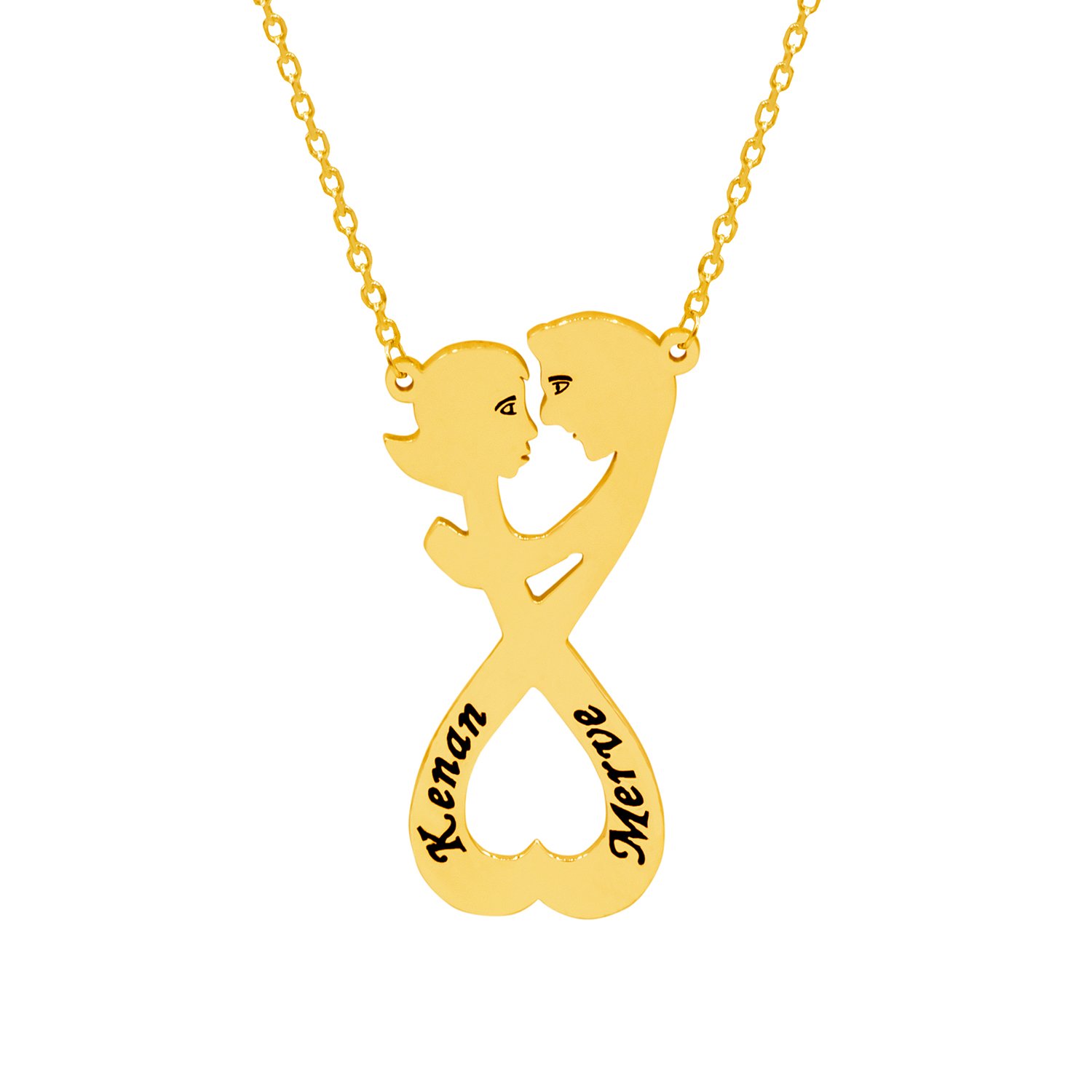 Gümüş Sonsuzluk Aşk Sarmaşığı İsimli Kolye