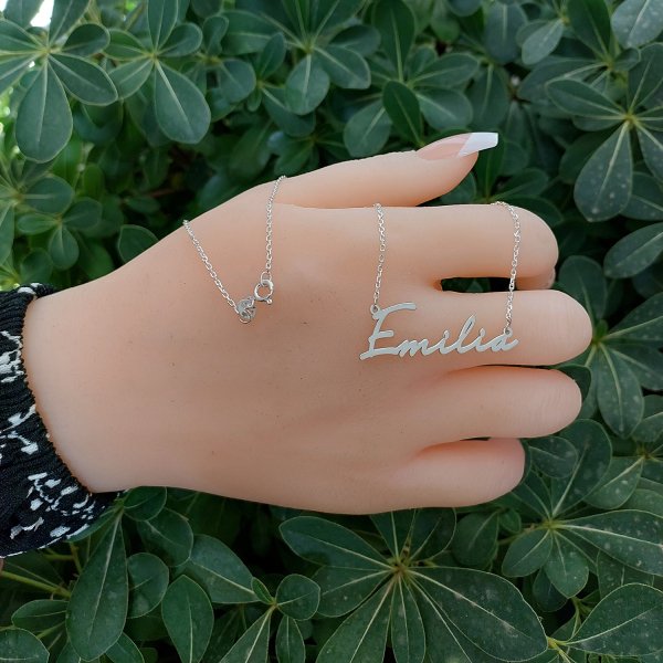 Gümüş İsimli İmza Kolye
